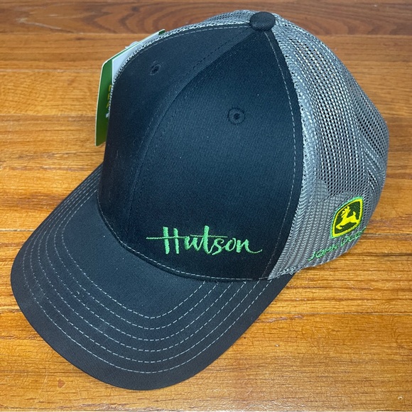 John Deere Other - John Deere Trucker Hat Hutson Embroidered Snapback Mesh Cap NWT